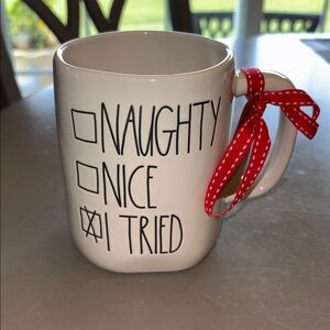 Rae Dunn Naughty Nice I Tried Mug
